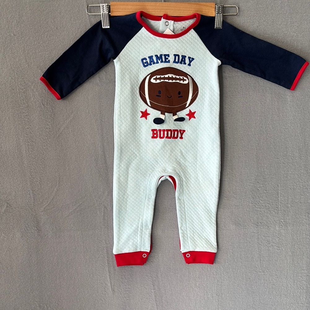 Baby Starters ‘Game Day‎ Buddy’ Romper Size 9 Months